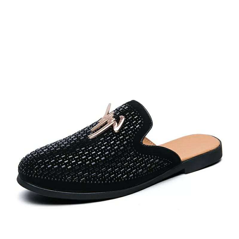 Luxury Men Slipper Mules Backless Half shoes-Pre-Order
